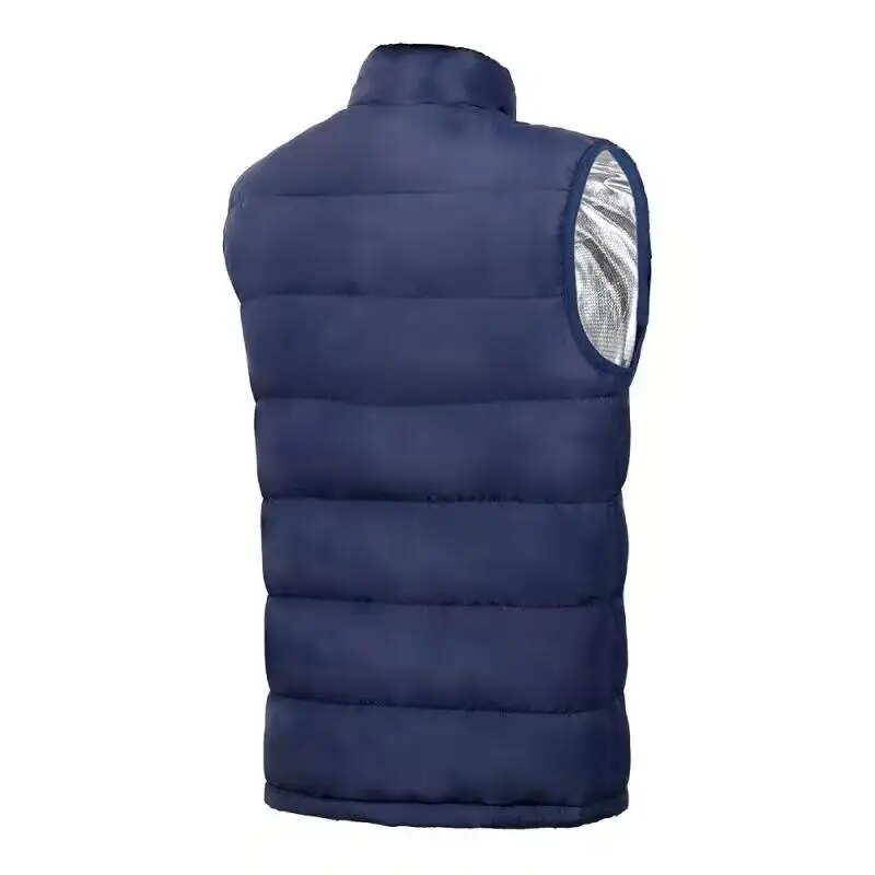 Chaleco calefactable grueso de 9 piezas para hombre, con tinta fina de piedra, USB, informal, de talla grande_voghion.com