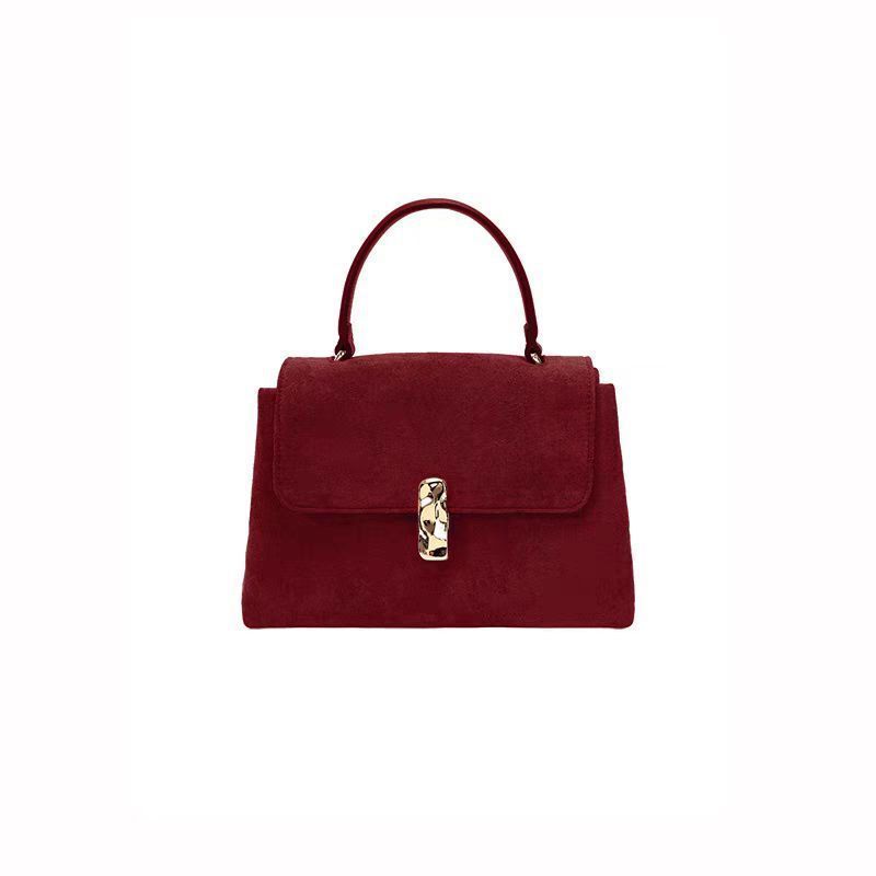 Borsa tote grande capacità per uso quotidiano, elegante, rossa, di alta qualità, per matrimonio e sposa, 2024_voghion.com