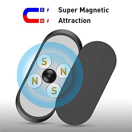 Magnetisk biltelefonhållare Roterbar miniremsformad stativ för Huawei metall stark magnet GPS bilfäste för telefon_voghion.com