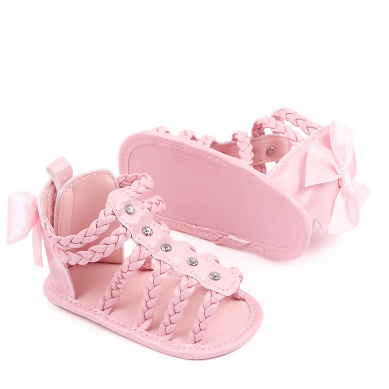 Mother & Kids Summer baby shoes 0-1 years old non-slip princess shoes Roman baby sandals_voghion.com