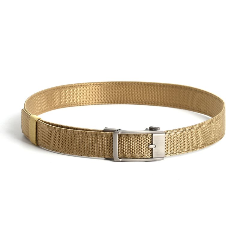 Herren-Gürtel aus nicht porösem Nylon-Canvas mit zahnloser Automatikschließe, gewebter Jeansgürtel, Freizeitgürtel, Businessgürtel, Studentengürtel_voghion.com
