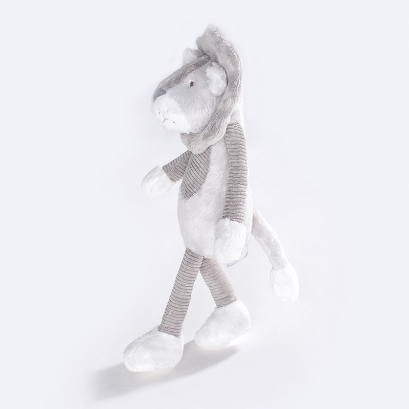 Animales de peluche suaves, nuevo león gris de peluche, muñeco de confort para niños, bebé durmiendo, regalo de cumpleaños_voghion.com