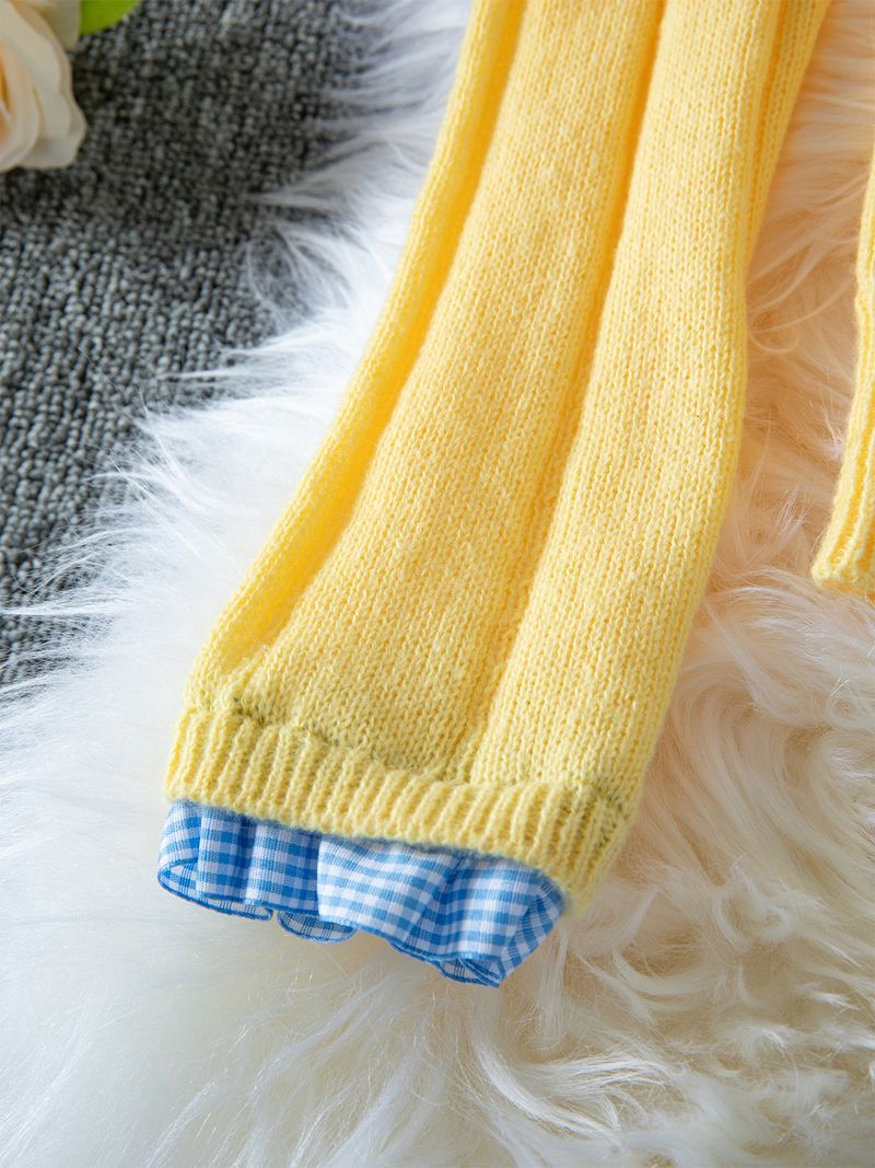 Women's Knitted Cardigan With Peplum Hem, Slim Fit Short Fall Jacket, Lightweight Open Front Sweater_voghion.com