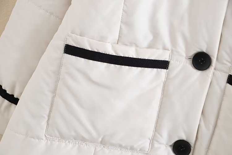 Plus Size Női Ruházat Téli Kabát Hajtóval Hosszú Ujjú Köztes Rétegű Pamut Vastagító Cipzár Extra Nagy Méret_voghion.com
