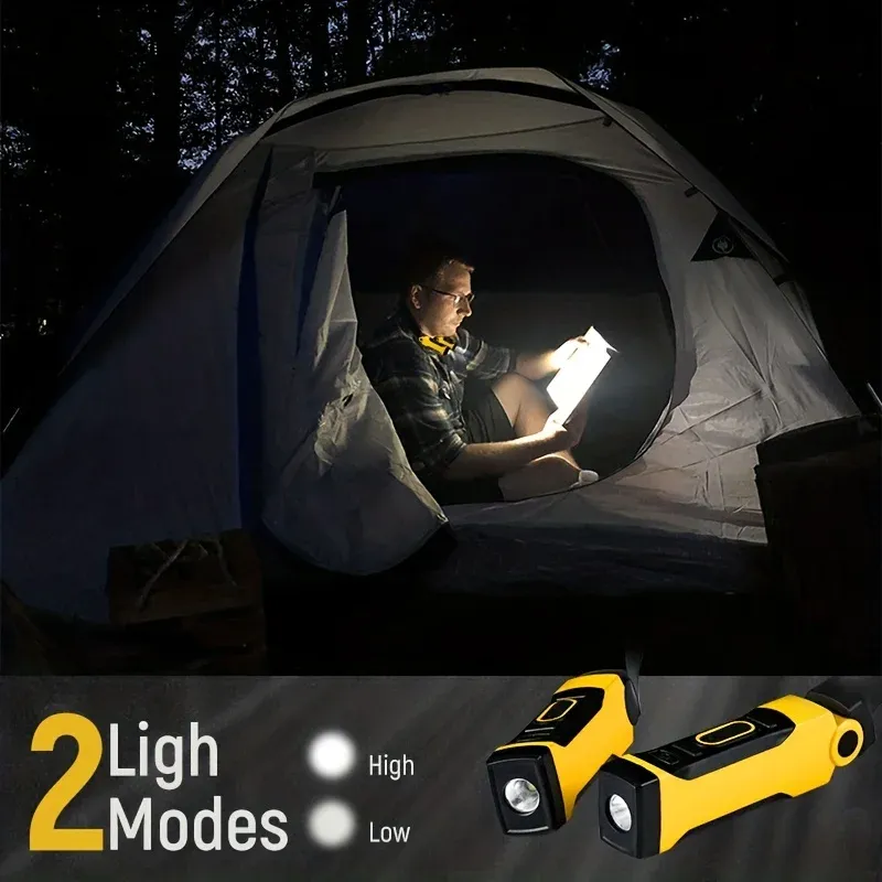 Lot de 2 lampes de lecture LED rechargeables pour le cou, deux niveaux de luminosité pour la lecture, le tricot, le camping et la réparation. Lampe de travail LED_voghion.com