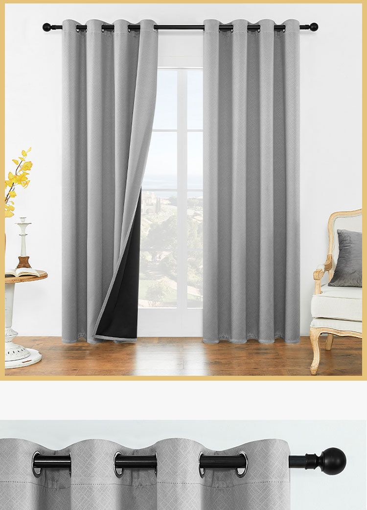 Cortinas de Praga con efecto opacas perforadas para dormitorio y sala de estar_voghion.com