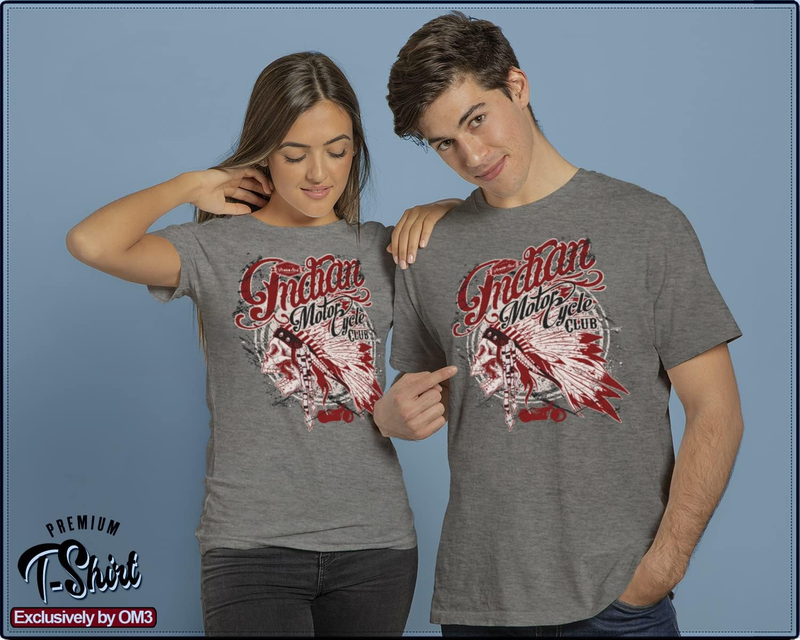 Indian Motorcycle Club T Shirt homme crâne Chopper vélo moto S XL_voghion.com