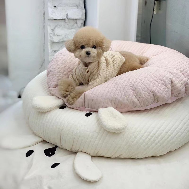 Neu Ins Style Vier Jahreszeiten Universal Bett Abnehmbare Haustier Katze Hund Gesteppte Sitzkissen Reine Baumwolle_voghion.com