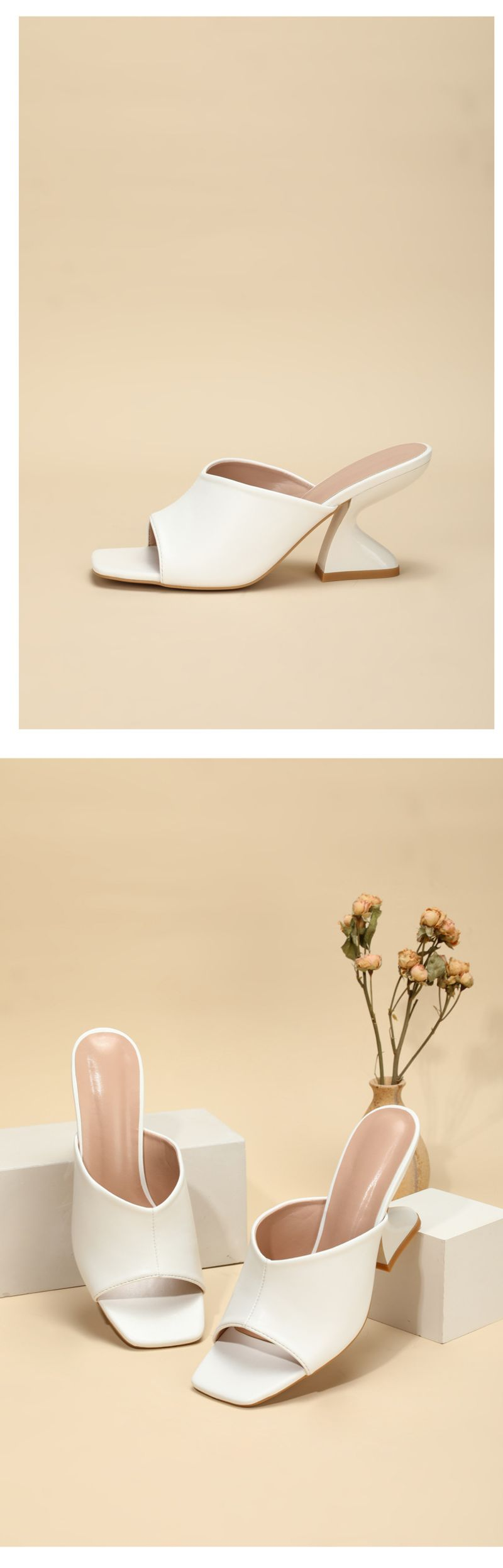 Women's spring and autumn new women's shoes square personality fish mouth open toe temperament casual sandals low heels_voghion.com