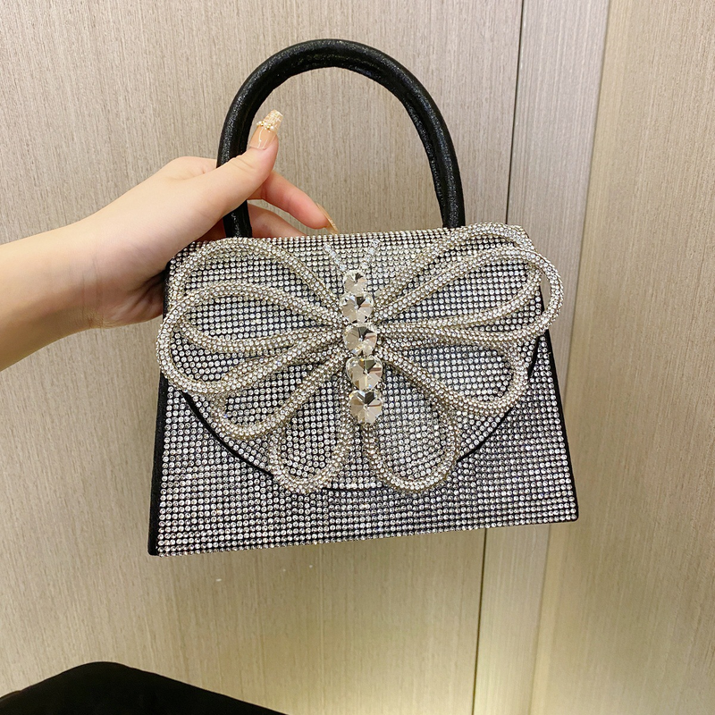 Women's Evening Bags Handbag Silver Bag Rhinestone Bag Bar Party Party Evening Bag Birthday Wedding Party Dinner Bag_voghion.com
