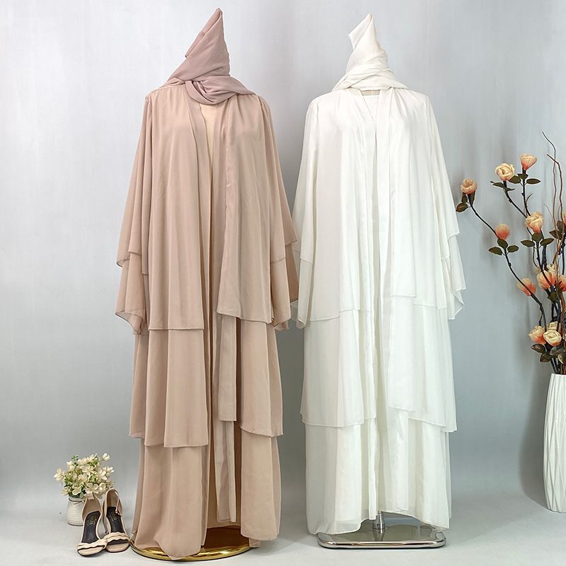 Sukienki na imprezę Eid Kimono Kpytomoa Plus Size Odzież damska Outer Banks Kaftan Marokański Hidżab Muzułmańskie Tureckie Pakistańskie Abaje_voghion.com