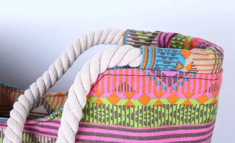 Borsa a tracolla per il pranzo alla moda, casual, estiva, da spiaggia, da donna, di alta qualità, in tela 250714_voghion.com