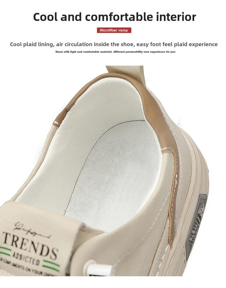 HerfstHeren Veelzijdige Casual Boardschoenen Lichtgewicht Zachte Bodem Waterdichte Kleine Witte Trendy Schoenen Heren Vluchtgevechtslaarzen_voghion.com