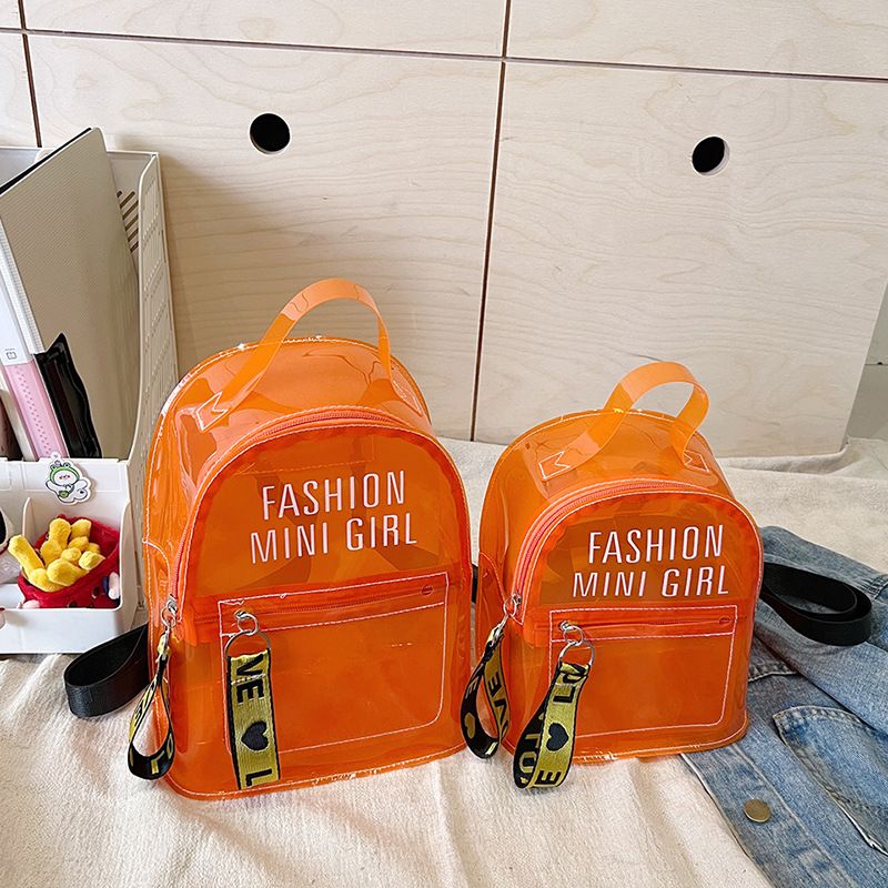 Zaino da donna in gelatina trasparente estivo, stile semplice e alla moda, versione coreana 2024_voghion.com