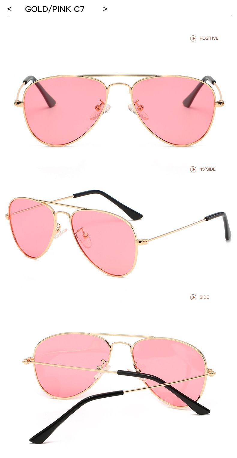 Occhiali da sole polarizzati unisex Vintage Toad in metallo Occhiali da sole polarizzati per bambini Ragazzi e ragazze condividono gli occhiali genitore-figlio_voghion.com