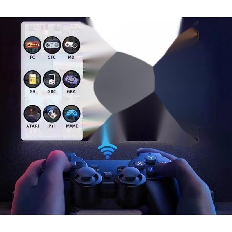 M8 Wireless TV HD Arcade PS1 Home Two-Player Classic Game Console_voghion.com