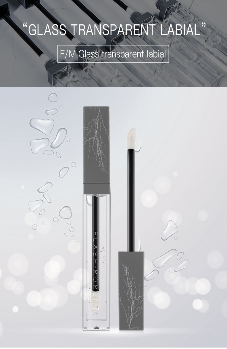 Flash Moment Moisturizing Long Lasting Moisturizing Lip Gloss Transparent Glass Lip Protection Oil Colorless Lip Glaze_voghion.com