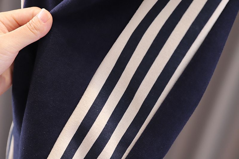 Abbigliamento 2025 Primavera Autunno Nuova Collezione 0-5 Anni Ragazzi e Ragazze Stampata Lettera Cerniera Felpa Con Cappuccio Set 2 Pezzi_voghion.com