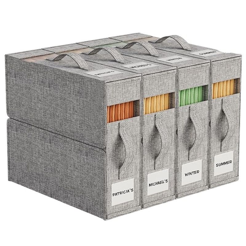 Sheet Storage Bag Foldable Linen Wardrobe Storage Bag Sheet Set Storage Bag Bedding Storage Box_voghion.com
