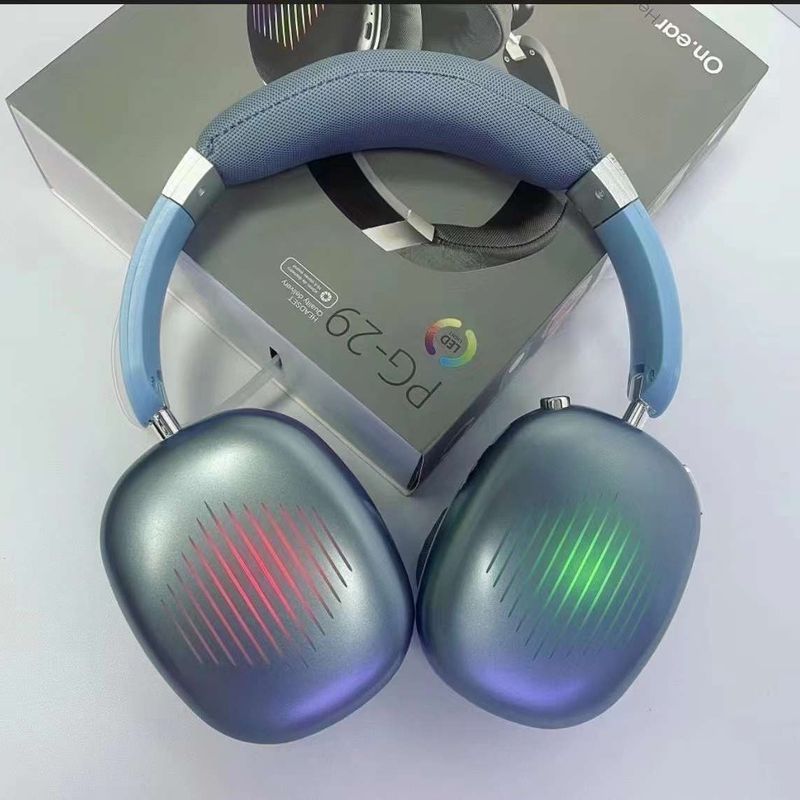 PG-29 - Neue am Kopf befestigte Bluetooth-Kopfhörer mit blendenden LED-Lichtern und starken Bässen_voghion.com