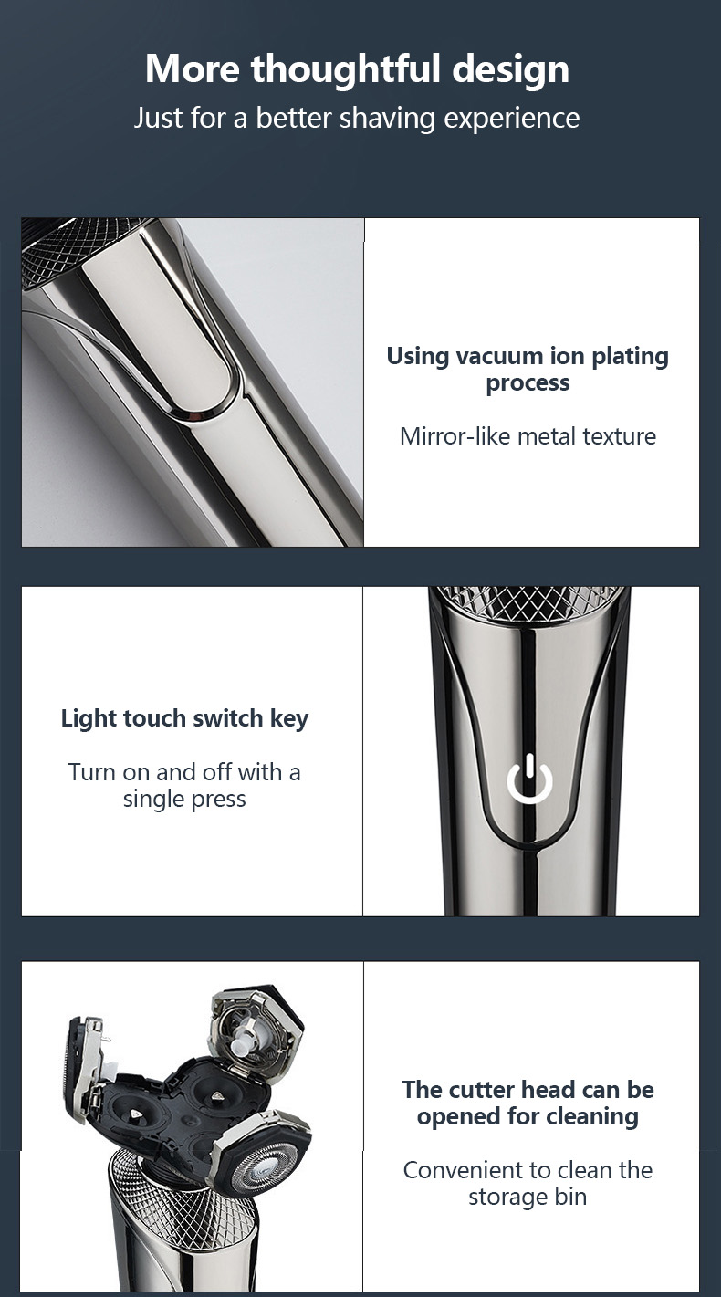 Ensemble de toilettage professionnel pour hommes, rasoir électrique multifonction 5 en 1, étanche, Rechargeable par USB_voghion.com
