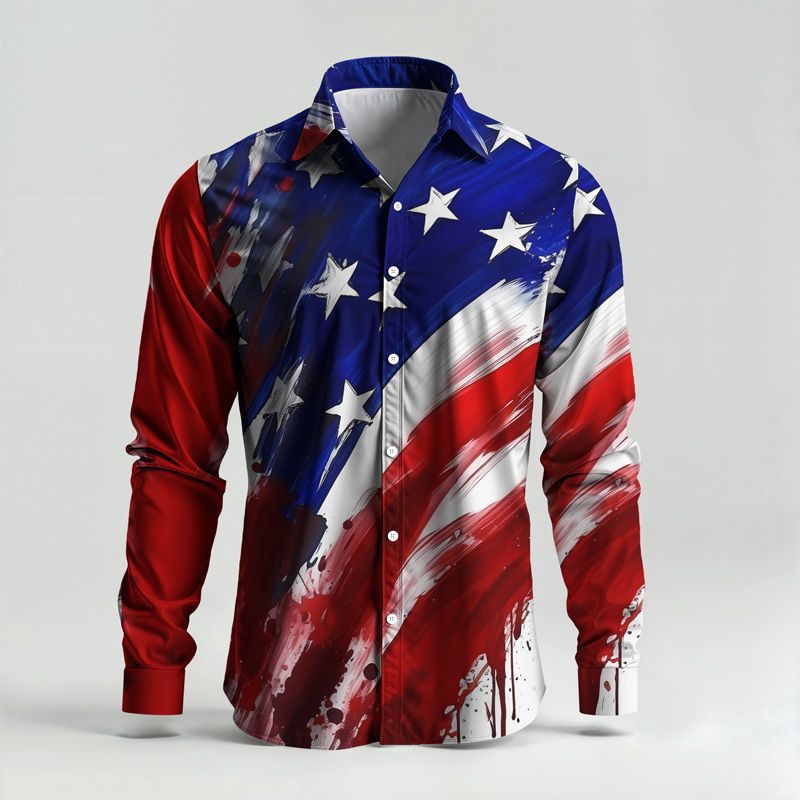 Set di camicie da uomo primavera/estate 2025, con stampa di marca, alla moda, semplice, a maniche lunghe, di alta qualità e comode._voghion.com