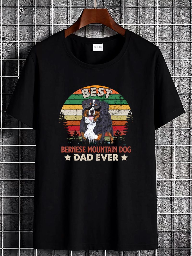 T-shirt homme « Meilleur papa bouvier bernois de tous les temps » S-4XL, décontracté, confortable, design, tendance, pour tous les jours, unisexe et polyvalent_voghion.com