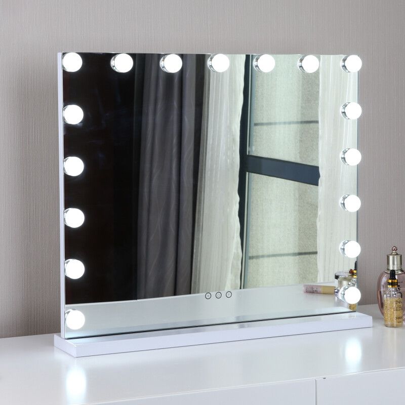 Hollywood Mirror Vanity Make Up Mirror W/ Lights LED Dressing Table Mirror_voghion.com