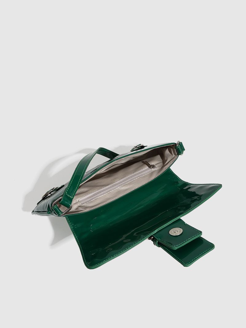 Damentaschen Punk Scenery Glue Bright Leder Magnetschnalle Umhängetasche Nieten Hohl Achseltasche Dornschließe Geleetasche Handtasche_voghion.com