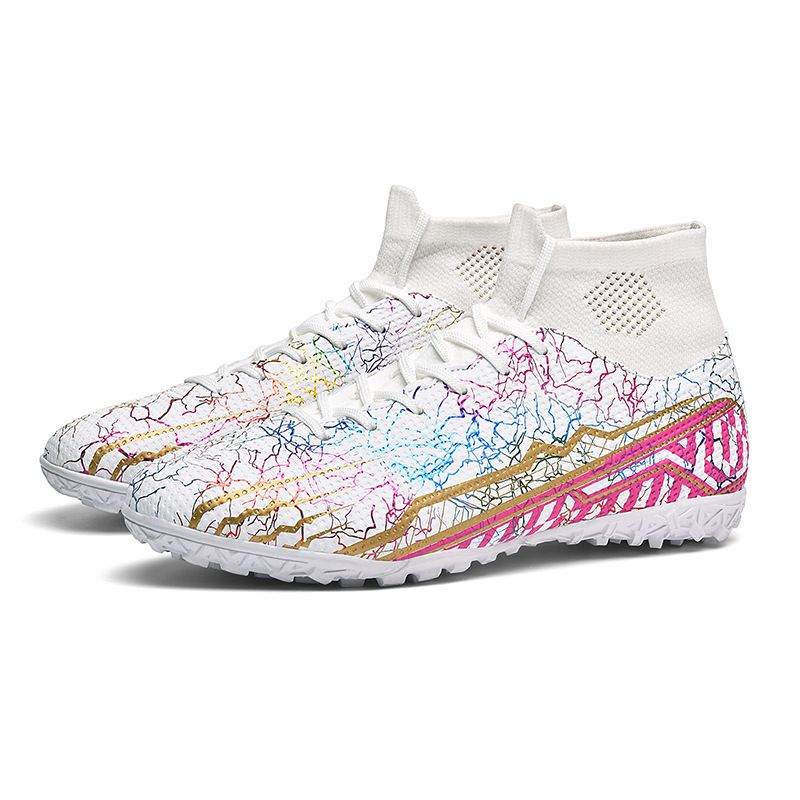 High-top For Men, Women, And Children, TF Artificial Grass AG Cleats, Student Leather Soccer , Large Size Training_voghion.com