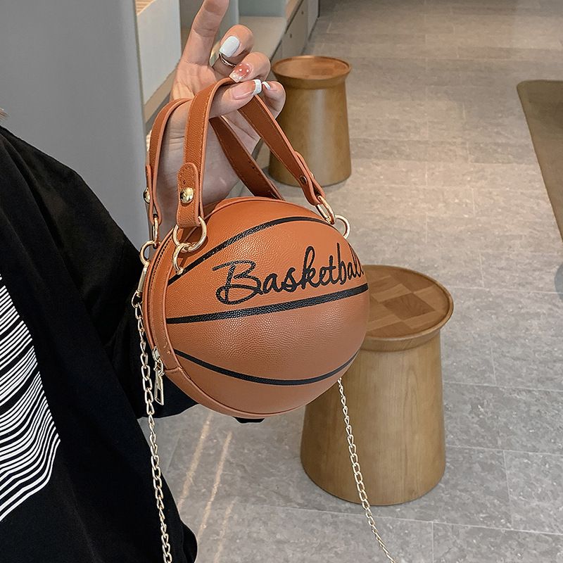 Palla rotonda personalizzata per donna 2024 autunno inverno nuova catena alla moda basket tracolla singola portatile_voghion.com