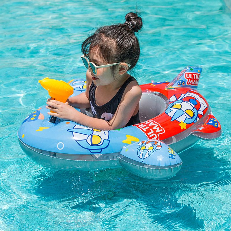 Neit Fliger mat Waasserpistoul, léiwe Cartoon-Babysëtzkrees fir Kanner, opblosbare Schwammkrees_voghion.com