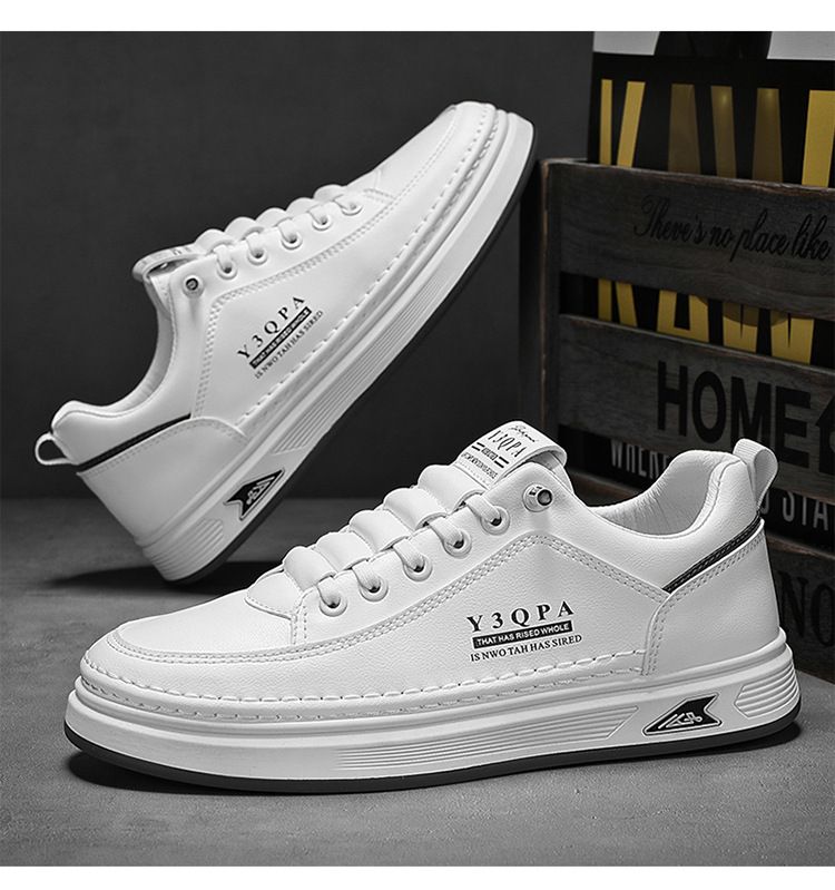 Atmungsaktive Freizeit-Sneaker für Herren – leichte Slip-On-Schuhe in Weiß für den Sommer, modische Low-Top-Loafer mit Schnürung und bequemer EVA-Innensohle_voghion.com