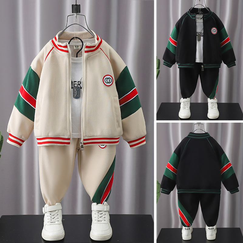 Traje de béisbol para niños, suéter deportivo fresco y atractivo, a la moda, primavera y otoño, novedad de 2023_voghion.com