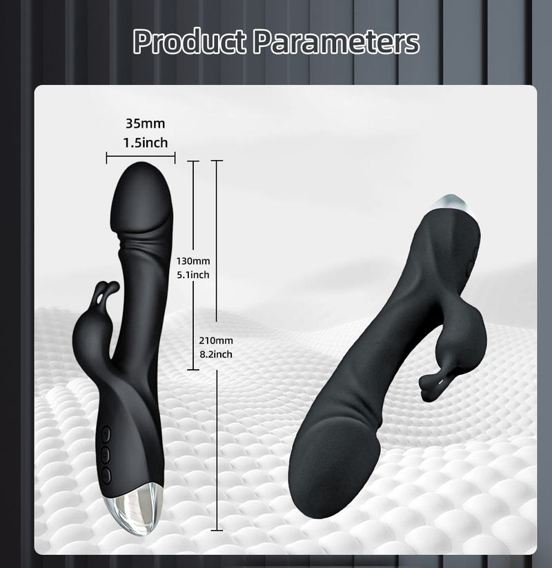 Rabbit Vibrator Voor Vrouwen Krachtige G-Spot Vrouwelijke Clitoris Stimulator Tepelmassage Dildo Stille Volwassenen Seksspeeltje_voghion.com