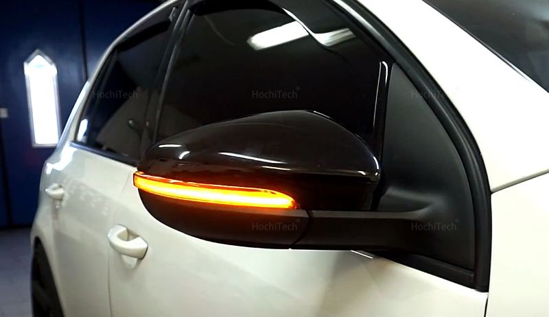 2 Pieces For VW Golf 6 GTI R32 208-2014 Led Dynamic Turn Signal Light Sequential Side Mirror Indicator Blinker_voghion.com