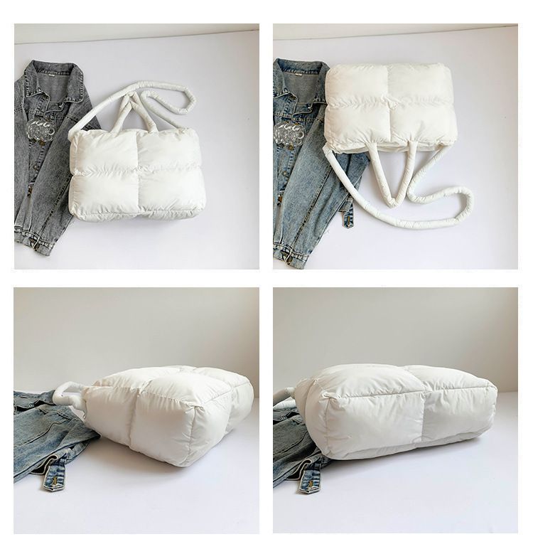 Cotton Bag Down Bag Female Large Capacity Leisure Tote Bag Ladies Commuter Shoulder Bag_voghion.com