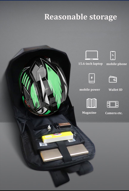 LED-lokomotiv-ryggsekk Skjerm-ryggsekk Forretningsreiser Laptop-ryggsekk Herre utendørs ryggsekk Motorsykkel Sykkelryggsekk_voghion.com