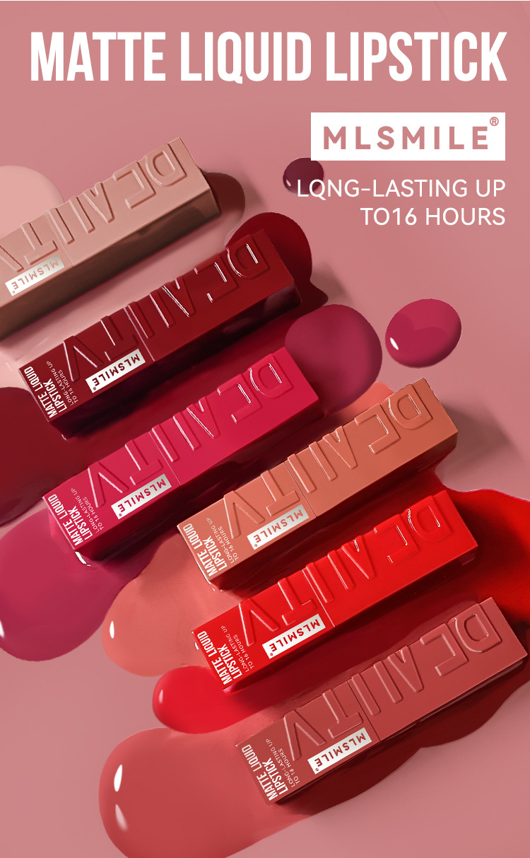 6-Color Velvet Matte Lip Gloss, Non Stick To Cup Lip Gloss, Matte, Waterproof, Long-Lasting, and not easy to fade lipstick_voghion.com