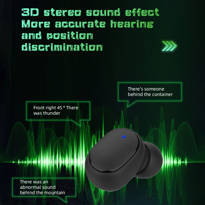 Trådløse in-ear-øretelefoner med 5.1-forsinkelse, lav lyd, Bluetooth-kompatible spillhodetelefoner for sport_voghion.com