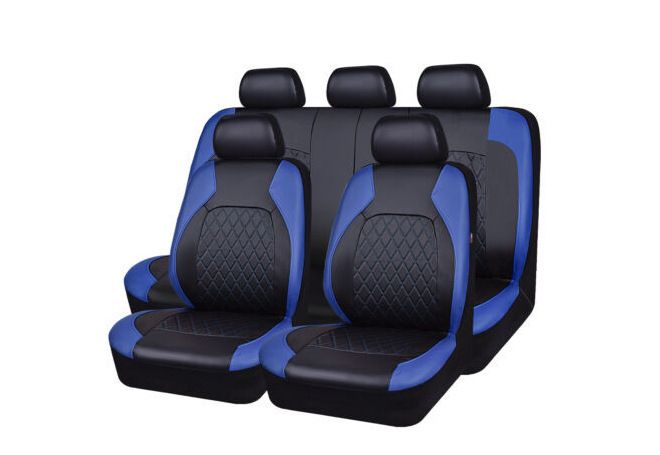 Car seat cover single line quilted bracket leather pu leather_voghion.com