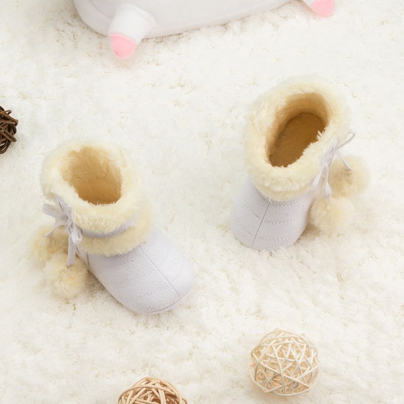 Winter Hot Sale Plus Fleece Thick Snow Boots Casual Comfortable Non-slip Soft Soled Toddler Shoes_voghion.com