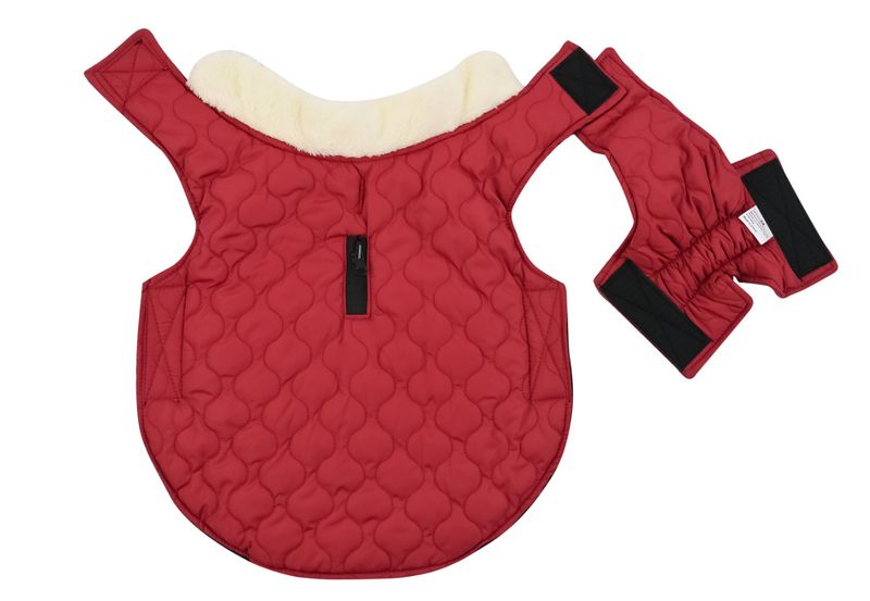 Pocket new pet clothes autumn and winter dog clothes vest cotton coat double sided wearable dog clothes coat clothing_voghion.com