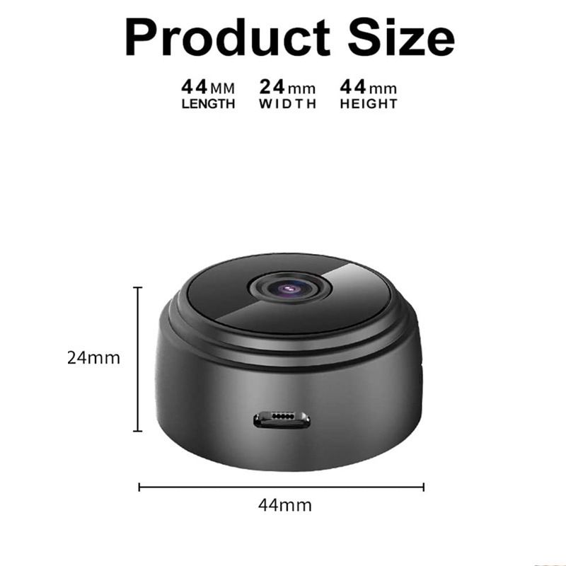 A9 WiFi drošības kamera — 1080P HD vieda bezvadu novērošana, nakts redzamība un kustību noteikšana, iekštelpu/āra IP kamera (pievieno un lieto)_voghion.com
