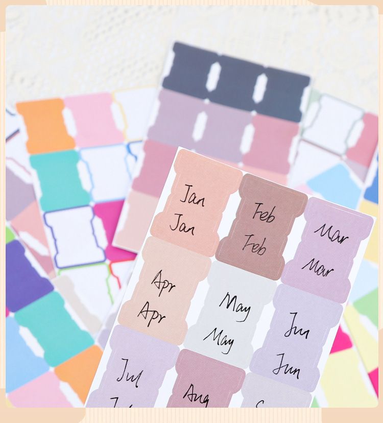 Bohemian Style Index Tabs, Blank Writable Sticky Notes For Bible, Journals, And Books, Colorful Self-Adhesive Labels_voghion.com
