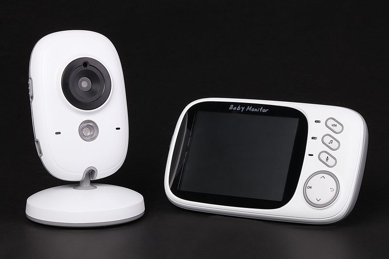 Câmera sem fio para monitoramento de bebês - Vídeo HD, áudio bidirecional, visão noturna, segurança interna para berçário_voghion.com