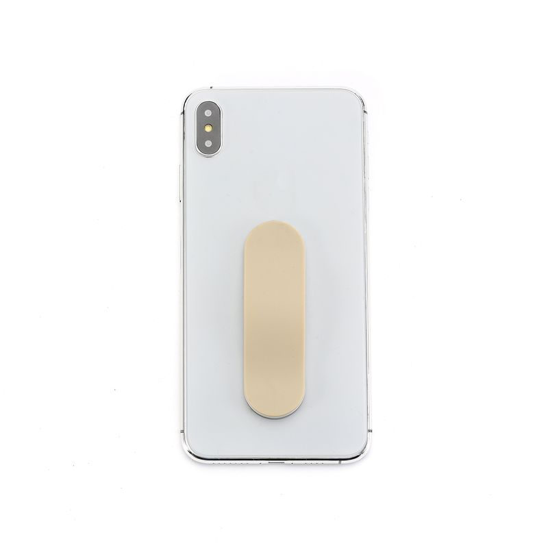 Kunjiuyou Fingerrem Grip Stand Holderbeslag til iPhone Android Telefon Mini Tablet - Brun_voghion.com