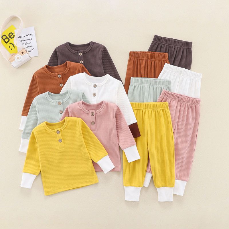 Ropa para niños Ropa de otoño para niños Ropa para el hogar Trajes de rayas para niños Ropa para niños Ropa de otoño para bebés_voghion.com