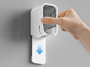 Innovativer 2-teiliger Zahnbürstenhalter – abgedeckte Wandmontage, sicher für die Dusche_voghion.com