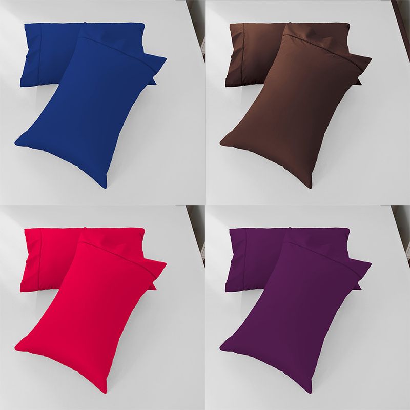 Geborstelde polyester kussenslopen met biezen - ultrazacht en huidvriendelijk, 10 elegante kleuren, 9 maten (40x60cm tot 80x80cm) Moderne minimalistische stijl_voghion.com